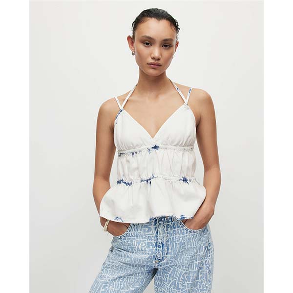 Allsaints Australia Womens Sulli Denim Tops White AU53-234